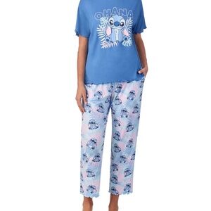 Character Women's Short Sleeve and Pant Pajama Set, Size S